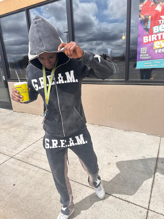G.R.E.A.M Full Zip Up TrackSuit - Gream Royal Clothing