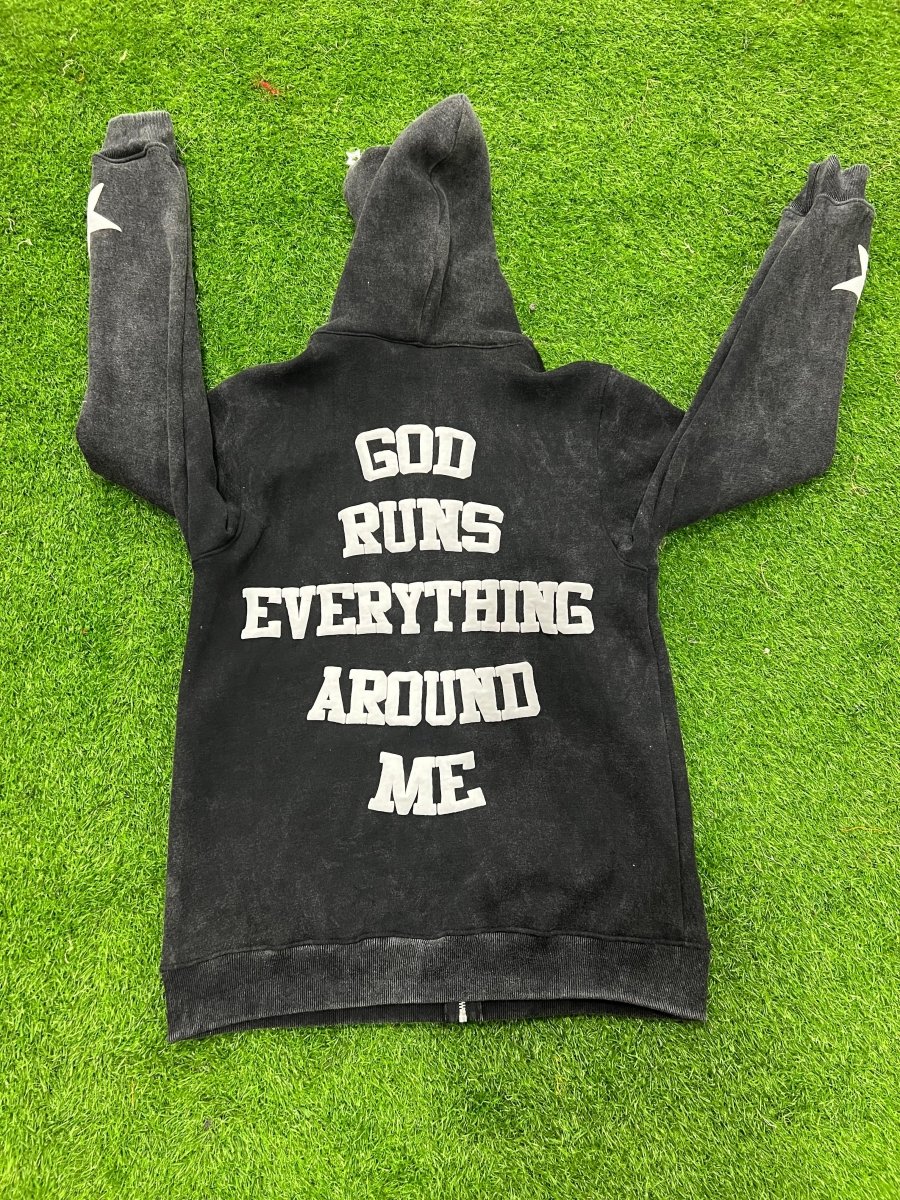 Cropped Fit Puffer Hoodie - Gream Royal Clothing