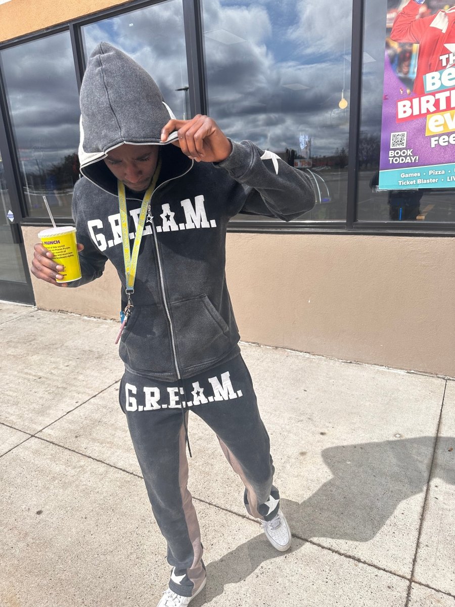 G.R.E.A.M Full Zip Up TrackSuit - Gream Royal Clothing